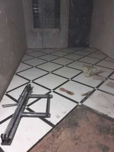 Brown and white sneaker