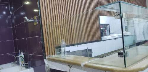 Brown and white sneaker